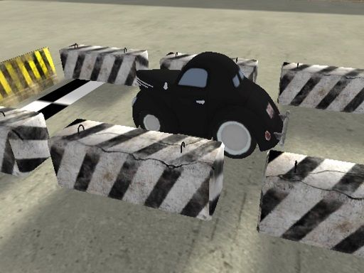 Cartoon Retro Car Parking 2019 - browser game screenshot