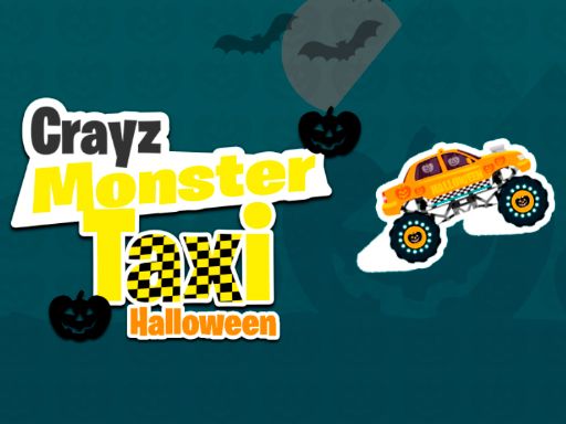 Crayz Monster Taxi Halloween - browser game screenshot