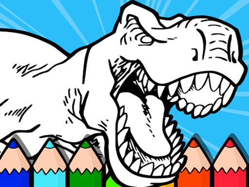 Coloring Dinos For Kids - browser game screenshot
