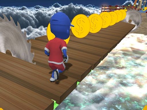3D stickman sky challenge - browser game screenshot
