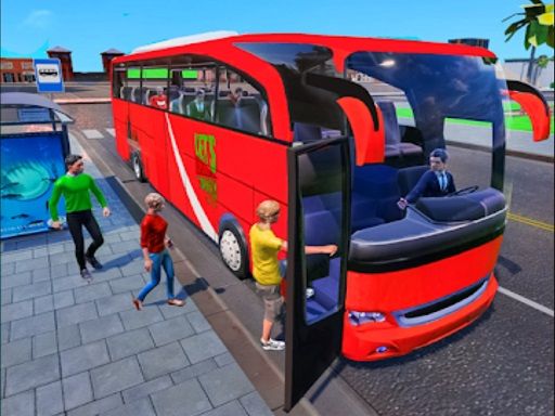 Coach Bus Driving 3D - browser game screenshot