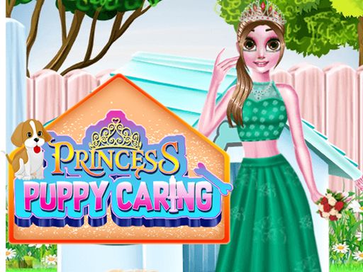 PRINCESS PUPPY CARING - browser game screenshot