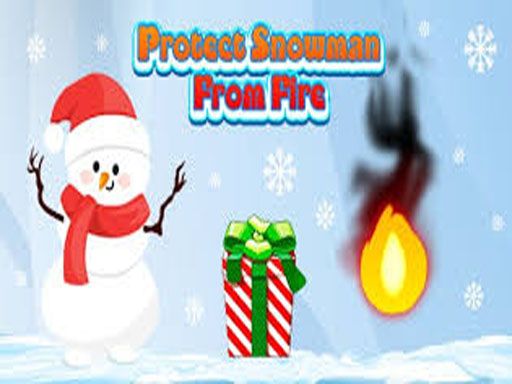 Protect Snowman From Fire - browser game screenshot