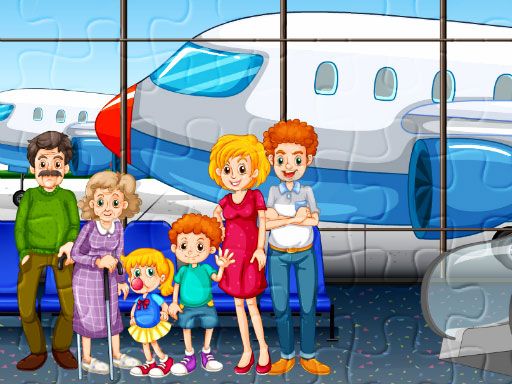 Family Travelling Jigsaw Family Travelling Jigsaw - browser game screenshot