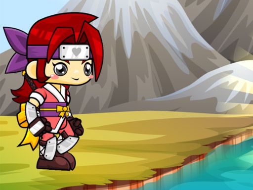 Samurai running - browser game screenshot