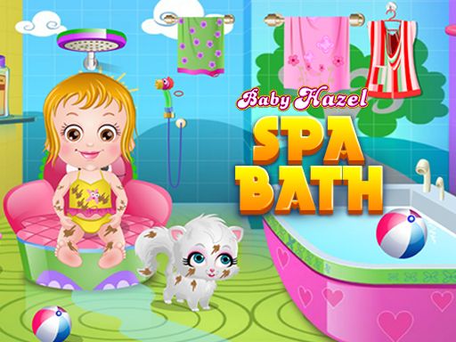 Baby Hazel Spa Bath - browser game screenshot