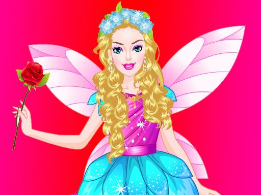 Barbie Angel Dress up - browser game screenshot