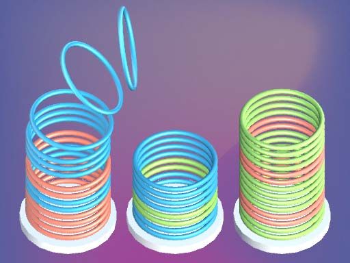 Slinky Sort Puzzle - browser game screenshot