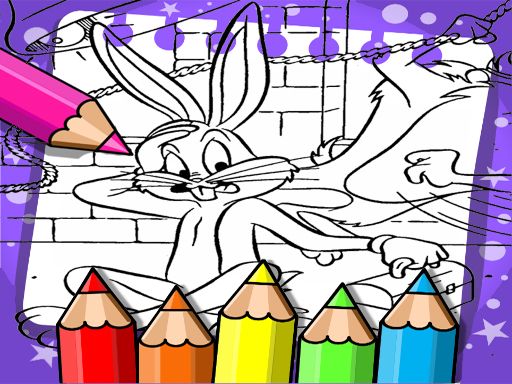 Bugs Bunny Coloring Book - browser game screenshot