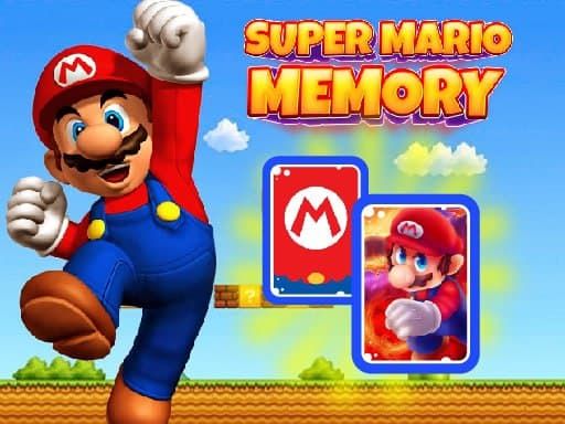 Super Mario Card Matching Puzzle - browser game screenshot
