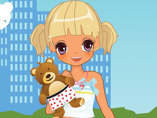 Little Girl Dress Up - browser game screenshot