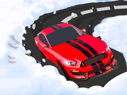 Snowfield Driving - browser game screenshot