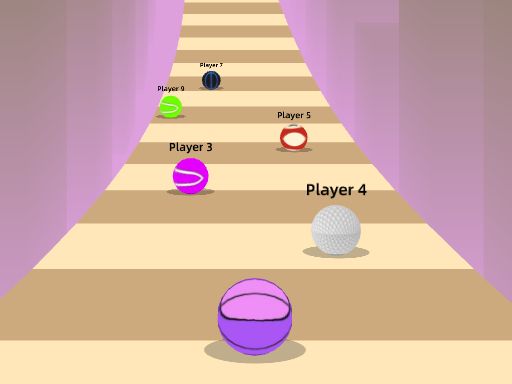 Ball rush - browser game screenshot