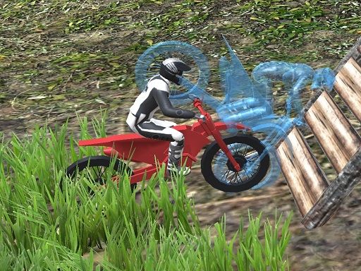 BikeTrial Forest Road 2022 - browser game screenshot