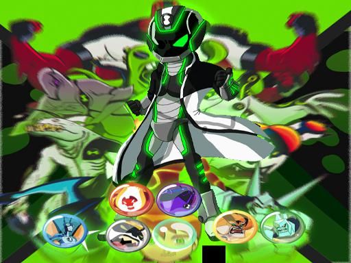 Ben 10 Halloween Bubble Shoot - browser game screenshot