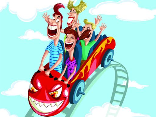 Roller coaster leap - browser game screenshot