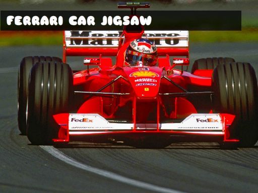 FERRARI CAR JIGSAW FERRARI CAR JIGSAW - browser game screenshot