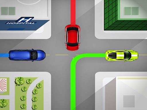 Cars Traffic King-2 - browser game screenshot