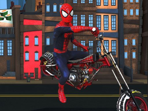 Spiderman Bike - browser game screenshot