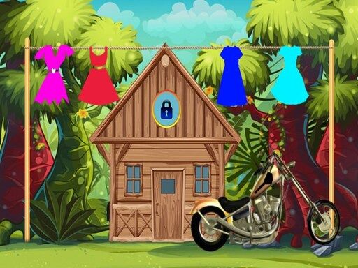 Find The Chopper Motorcycle Key - browser game screenshot
