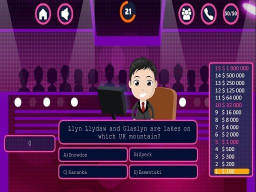 Millionaire Millionaire - browser game screenshot