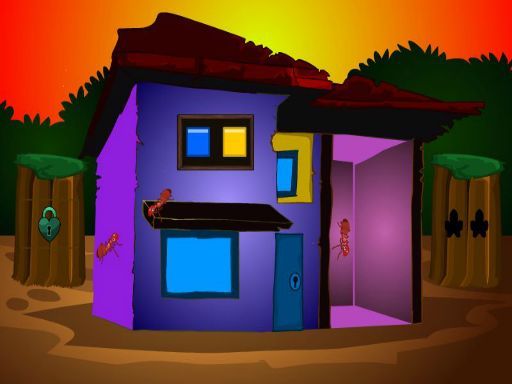 Lilac Home Escape - browser game screenshot