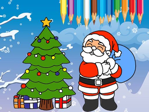 Coloring Christmas Tree - browser game screenshot