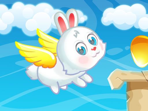Easter Flying Bunny - browser game screenshot