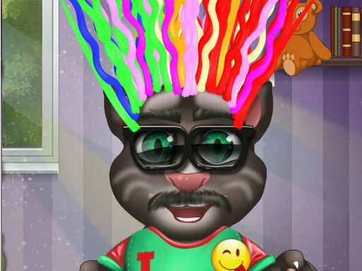 Talking Tom Hair Salon.IO - browser game screenshot