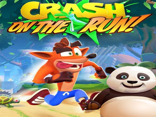 Crash Bandicoot and Little Panda: On the Run! 2 - browser game screenshot