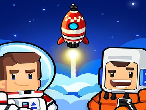 Tap Rocket Frontier - browser game screenshot