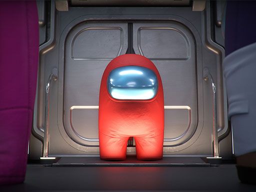 AMONGUS GEOMETRY JUMP - browser game screenshot