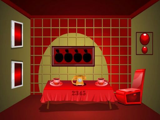 Checked room escape - browser game screenshot