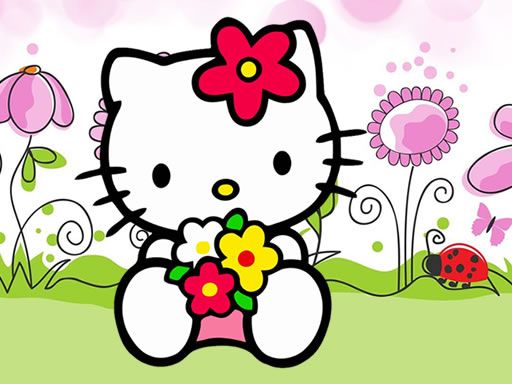Hello Kitty Jigsaw Hello Kitty Jigsaw - browser game screenshot