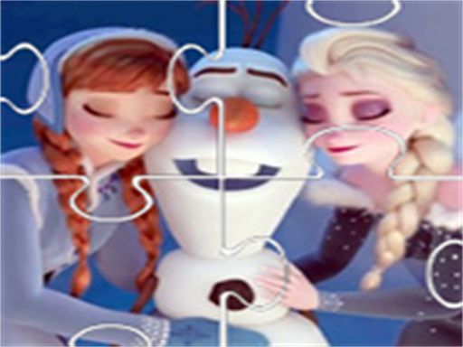 Olaf‘s Frozen Adventure Jigsaw - browser game screenshot