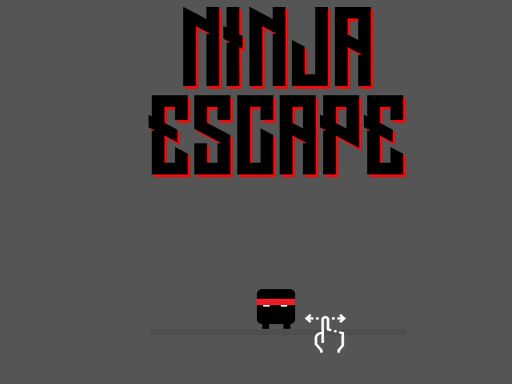 Ninja escape - browser game screenshot