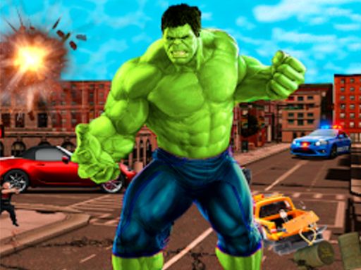 Incredible City Monster Hunk Hero Survival - browser game screenshot