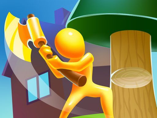 Craft Lumberjack - browser game screenshot