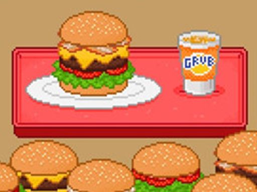 Ultra Pixel Burgeria - browser game screenshot