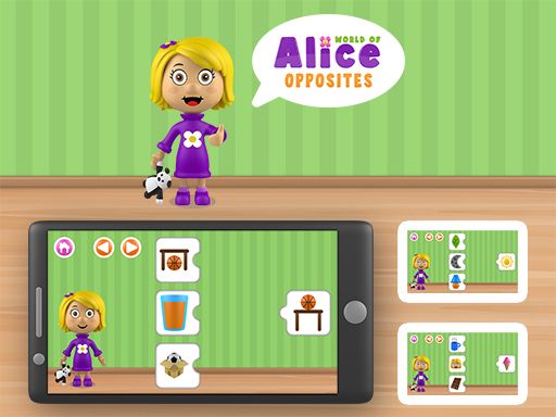 World of Alice - Opposites game - browser game screenshot
