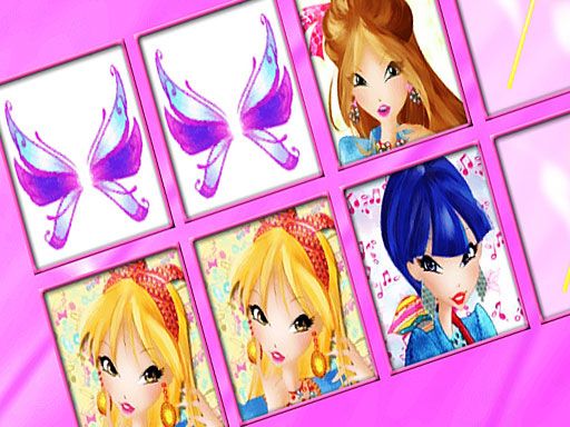 Winx Memory Match - browser game screenshot