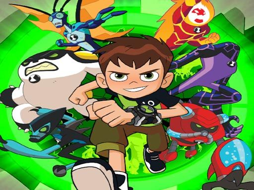 BEN 10 PUZZLE - browser game screenshot