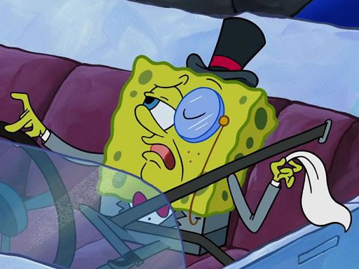 Spongebob Driving Test Test Hidden - browser game screenshot