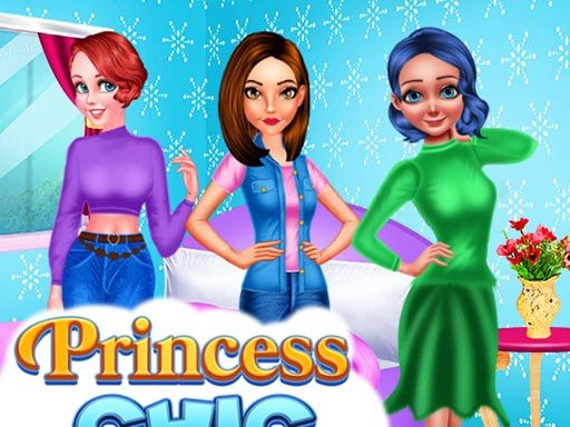 DRESS UP PRINCESS CHIC TRENDS - browser game screenshot