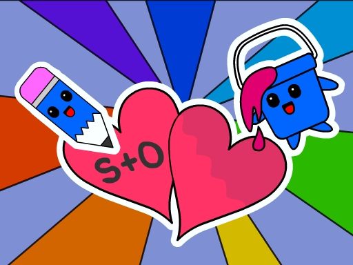 Valentine Coloring Book - browser game screenshot
