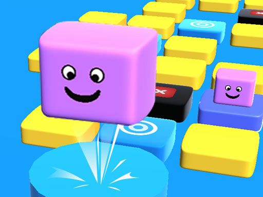 Jump Stacky Cube 3D - browser game screenshot