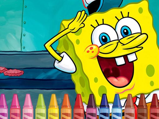Sponge Bob Coloring - browser game screenshot