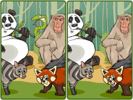 Wildlife Safari Five Diffs - browser game screenshot