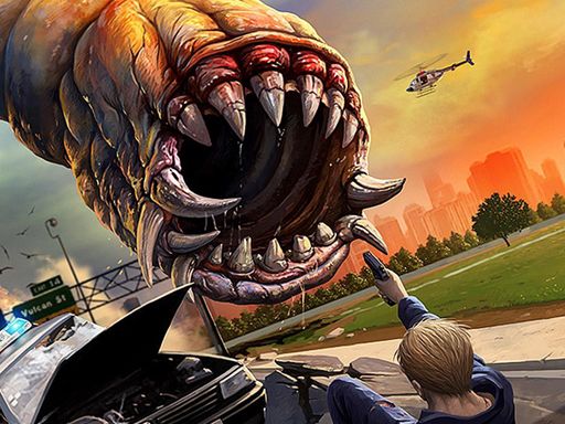 Monster Worm - browser game screenshot