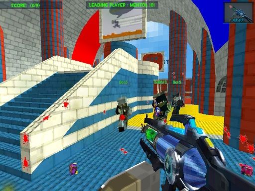 Blocky Gun Paintball 3 - browser game screenshot